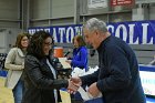 WBBall Final Four tribute  Wheaton College honored the 25th anniversary of the 1994-95 women’s basketball team that went to the NCAA final four during halftime ceremony of Wheaton’s game against Mount Holyoke College Saturday, January 18, 2020. - Photo By: KEITH NORDSTROM : Wheaton, basketball, NCAA, Final Four, 25th anniversary